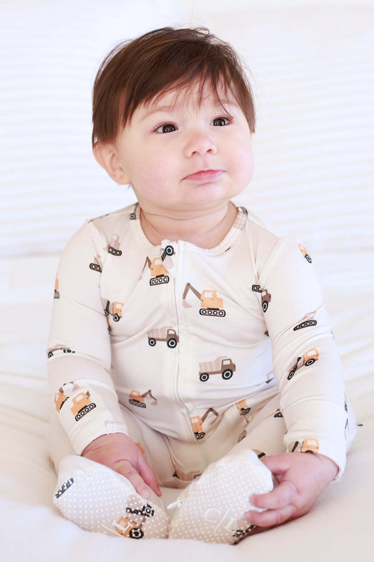 Zipper Footie, Little Builder