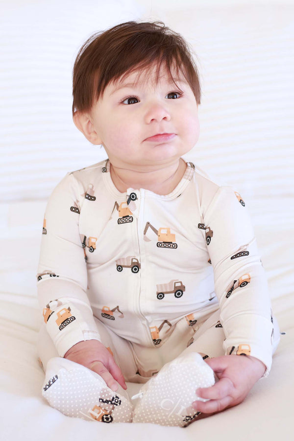 Zipper Footie, Little Builder