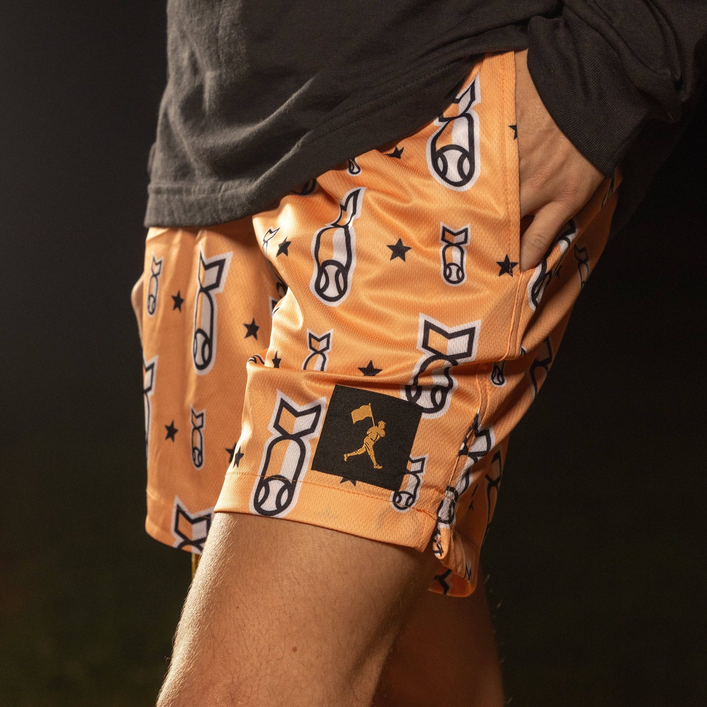 Stay Humble Drop Bombs Diamond Air Mesh Shorts - Youth - Magpies Paducah