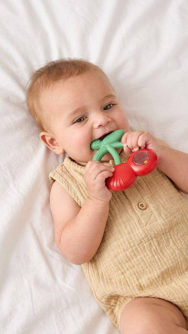 "NEW" Bitzy Shake™ - Silicone Teether with Rattle