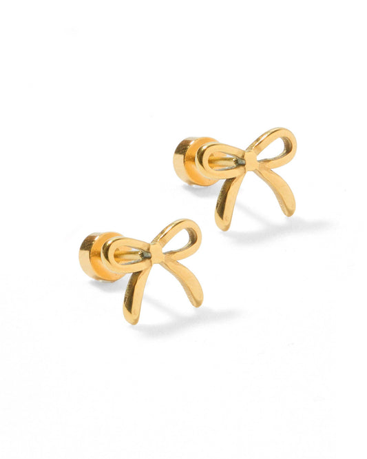 Screwback Stud Earrings - Sadie - Gold - Magpies Paducah