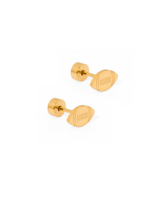 Screwback Stud Earrings - Football - Magpies Paducah