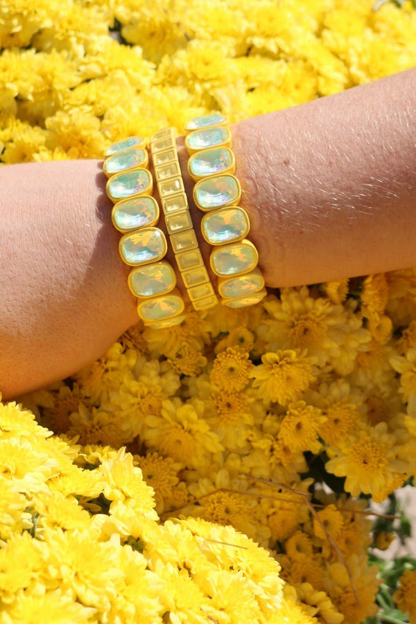 Candy Gem Bracelet, Yellow Block