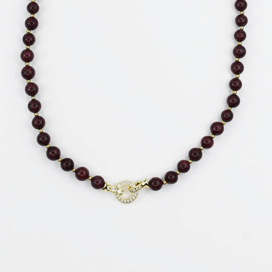 She's the One Burgundy Necklace