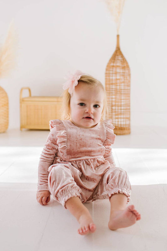 Mabel Romper in Crushed Blush