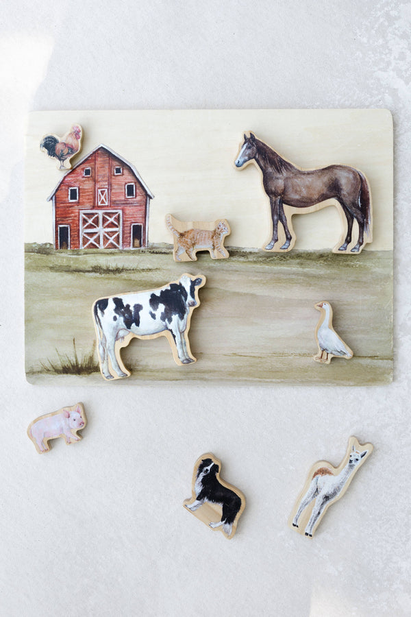 Farm Animals Wooden Puzzle: A Tabitha Paige Puzzle