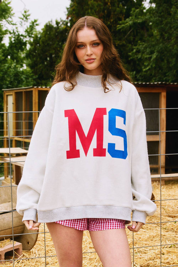 IT2594-MISSISSIPPI 'MISSISSIPPI & MS' Reversible Sweatshirt - Magpies Paducah
