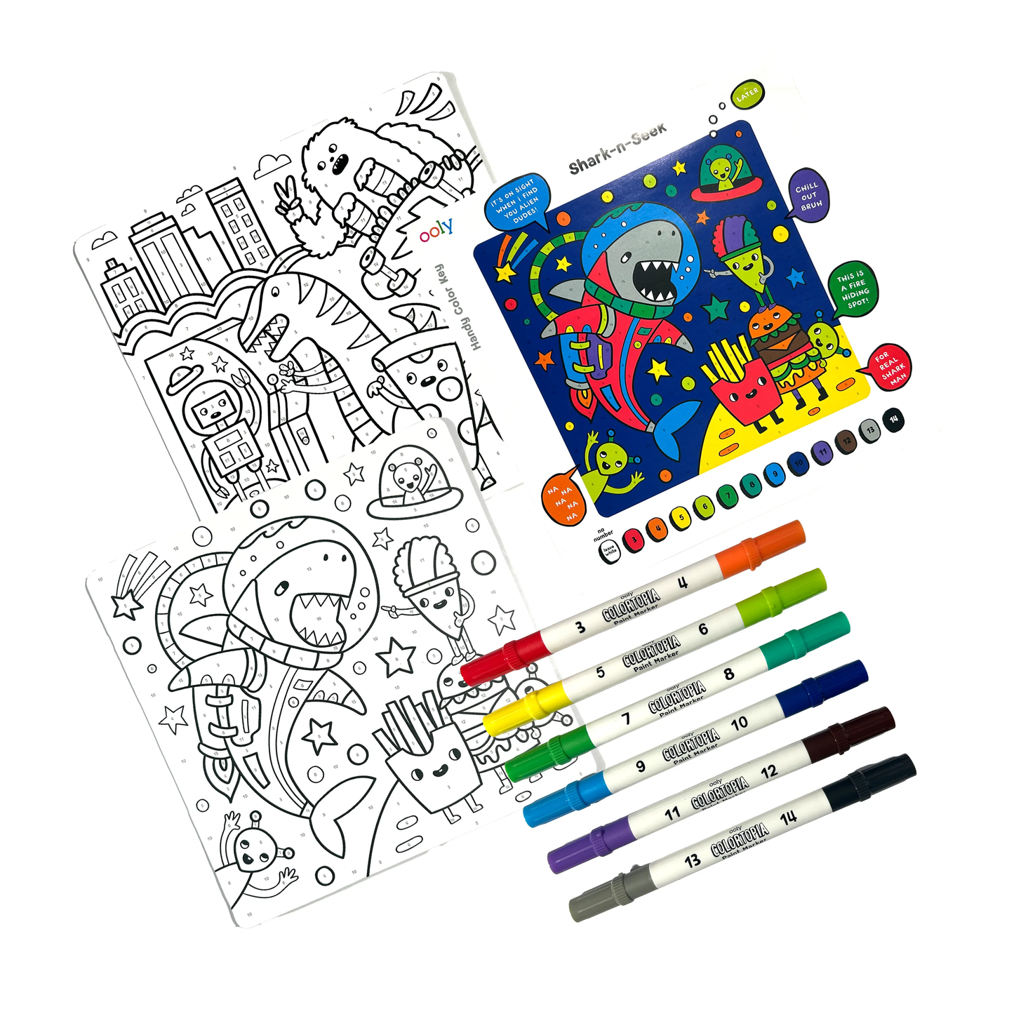 Colortopia: Marker By Number Kit, Epic Adventures - Magpies Paducah
