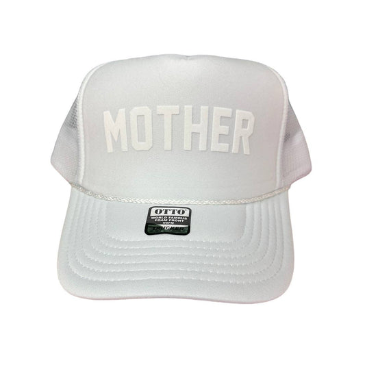 White Tonal 'MOTHER' Trucker Hat - Magpies Paducah