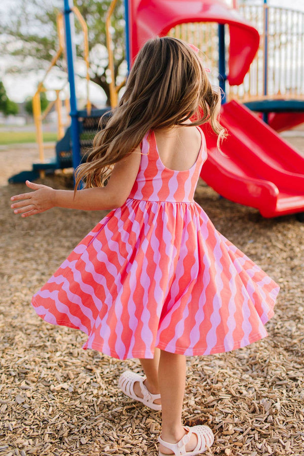 Tank Dress in Crinkle | girls Pocket Twirl Dress - Magpies Paducah