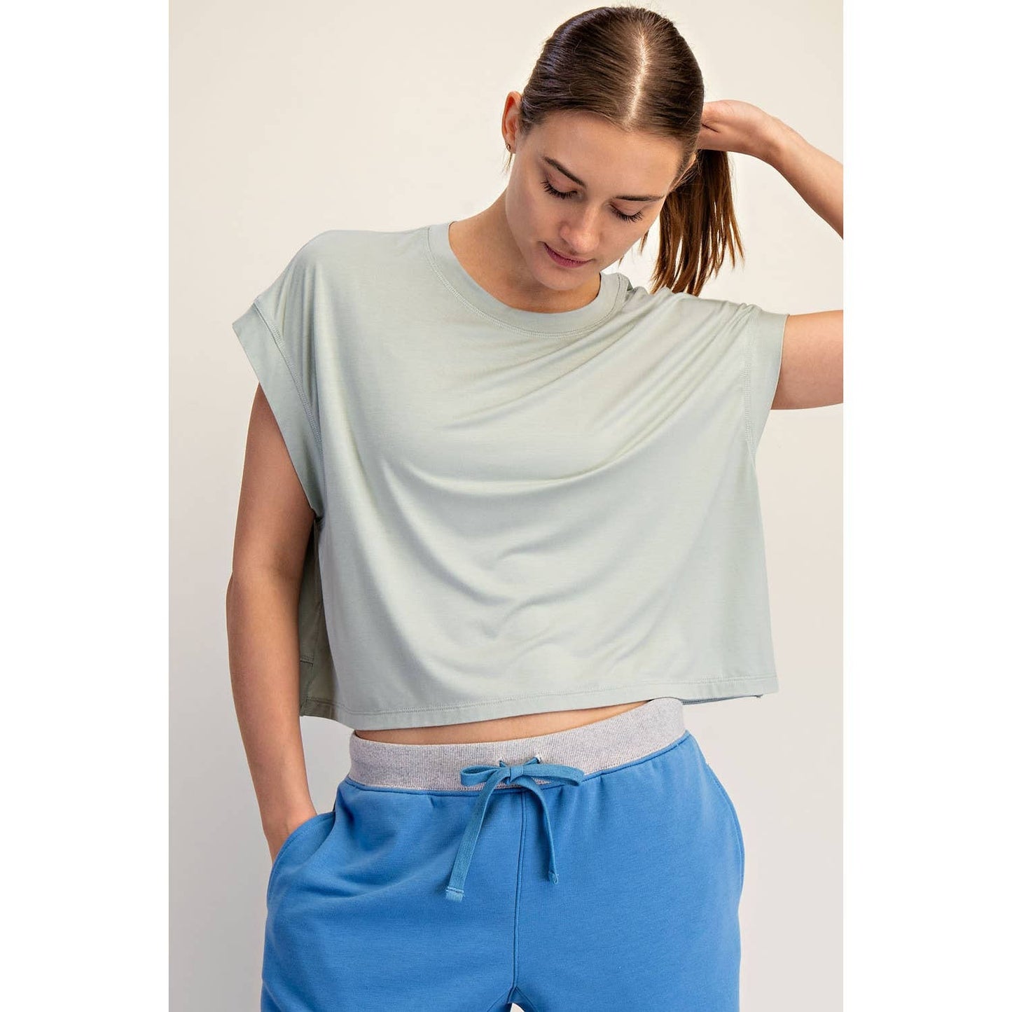 Modal Open Back Top, Lemon Chiffon - Magpies Paducah