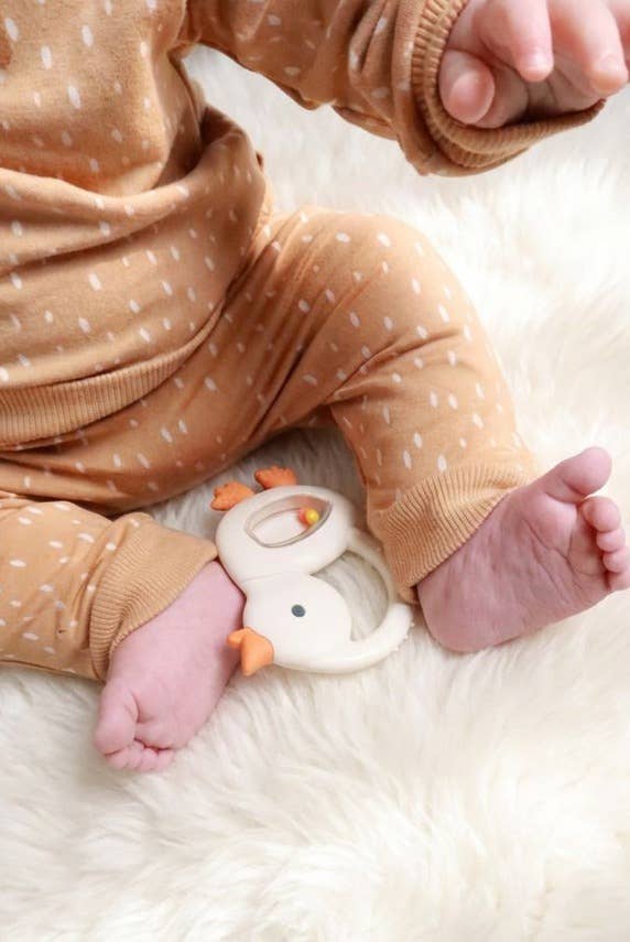 "NEW" Bitzy Shake™ - Silicone Teether with Rattle