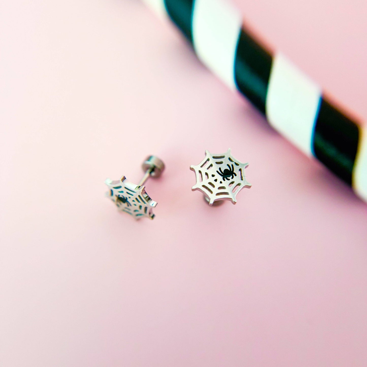 Spiderweb Stud Earrings