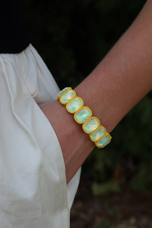 Candy Gem Bracelet, Oval Yellow