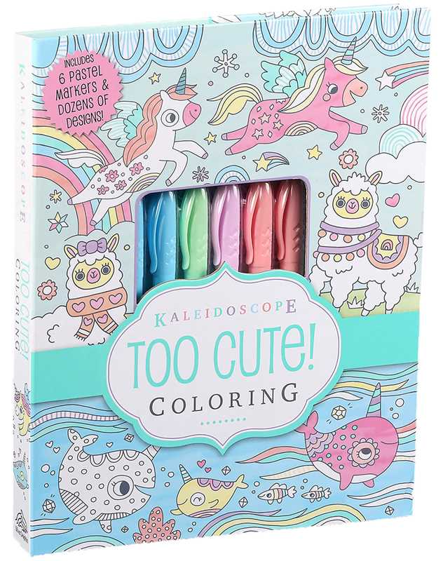 Kaleidoscope: Too Cute! Coloring Book