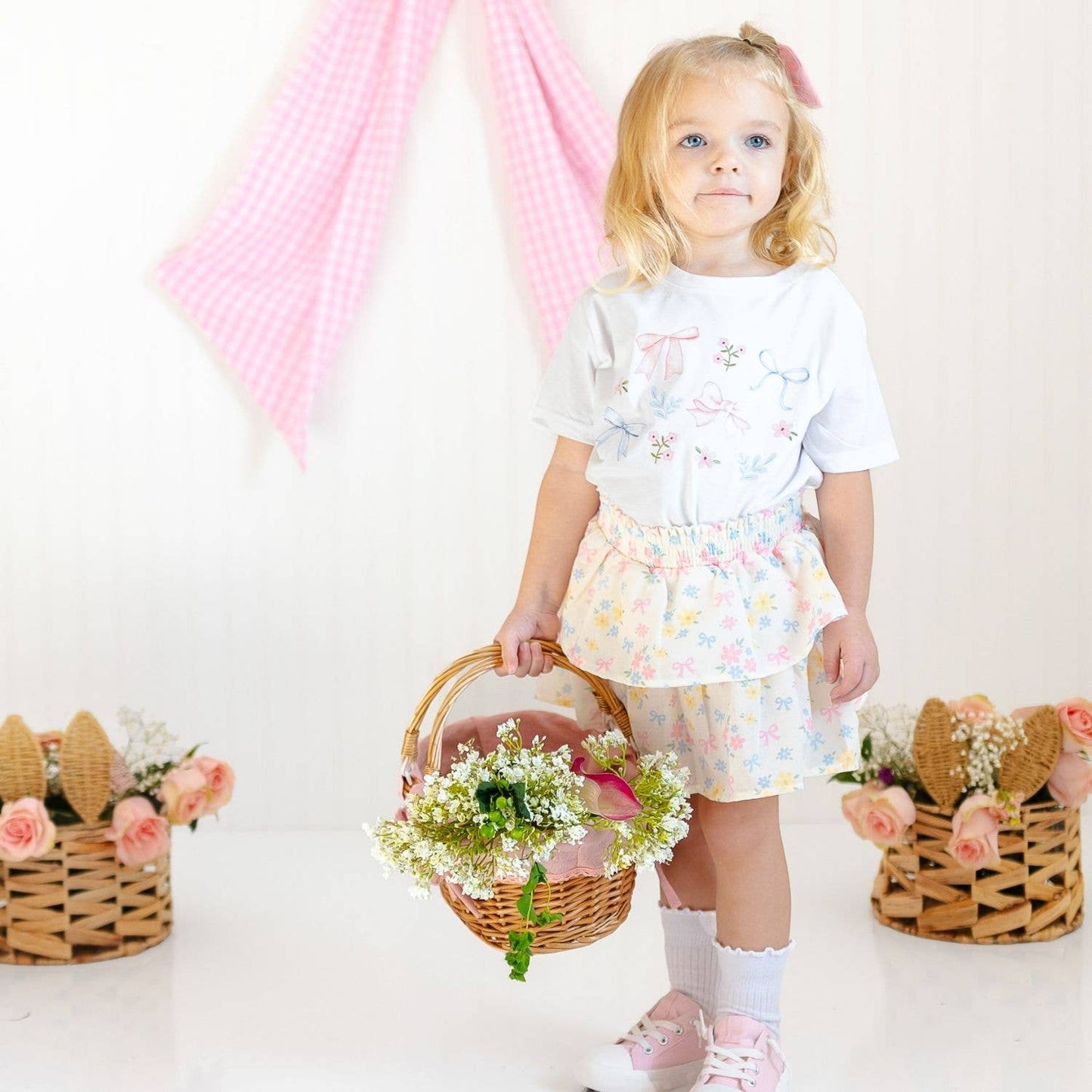 Sweet Floral Skort - Kids Boutique Clothing - Magpies Paducah