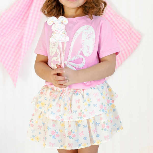 Sweet Floral Skort - Kids Boutique Clothing - Magpies Paducah