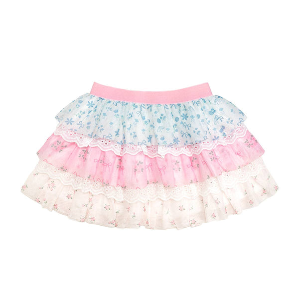 Floral & Lace Tiered Tutu - Kids Boutique Clothing - Spring - Magpies Paducah