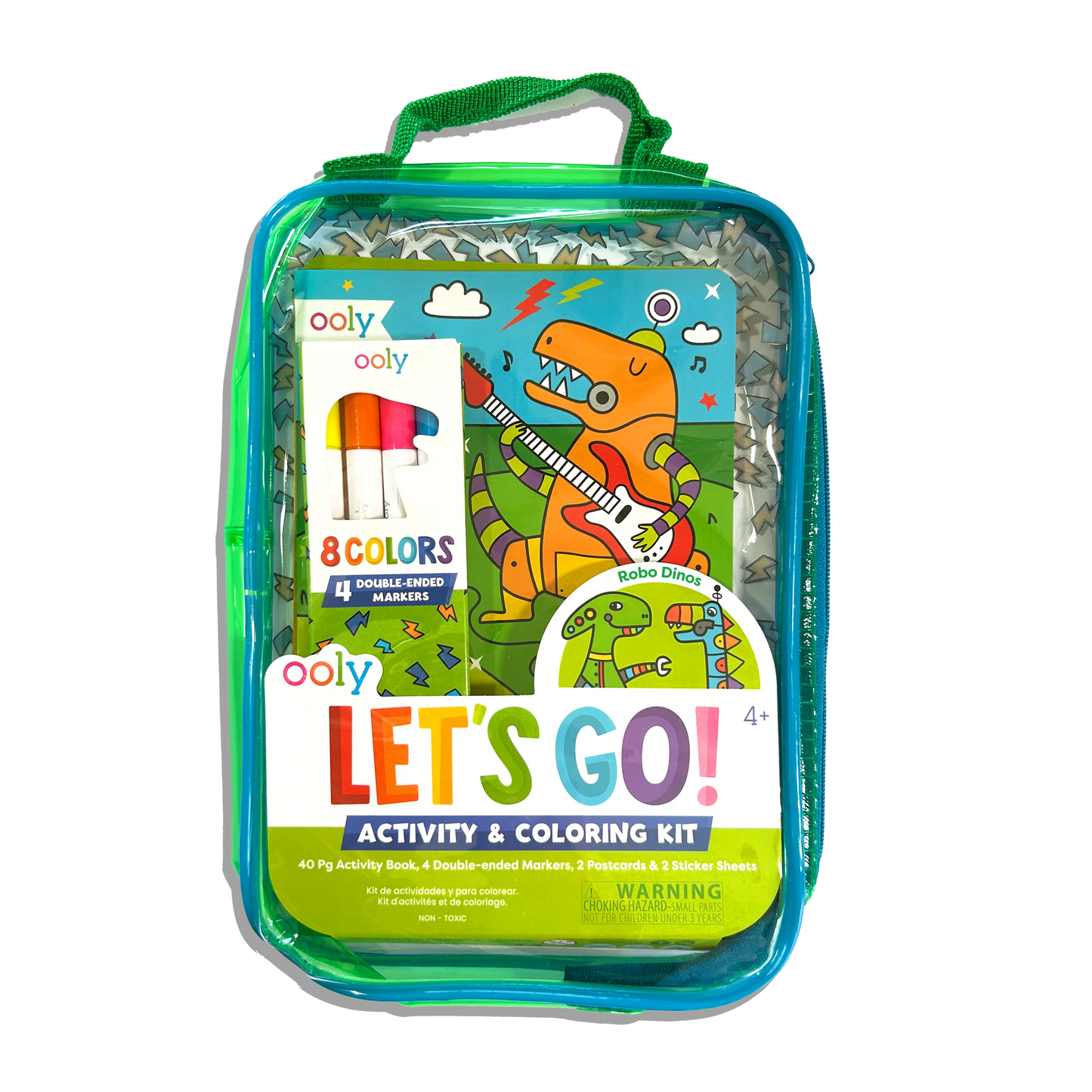 Let's Go!: Activity & Coloring Kit, Robo Dinos - Magpies Paducah