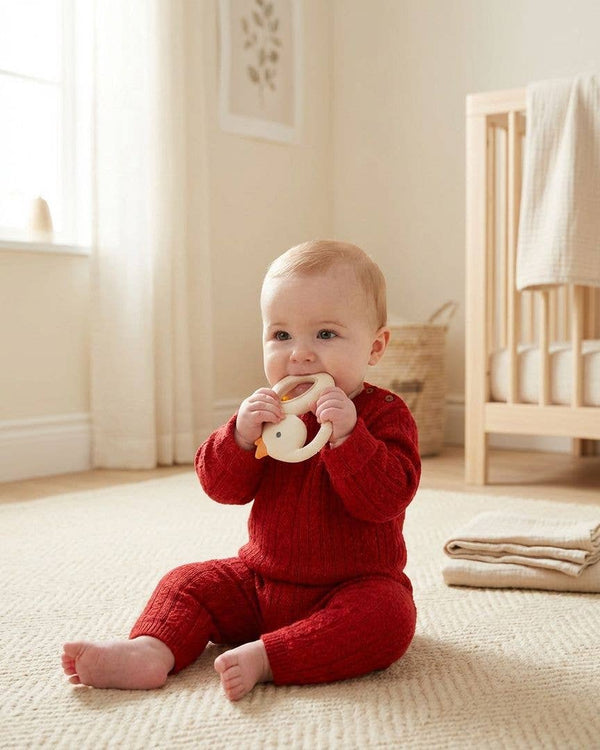 "NEW" Bitzy Shake™ - Silicone Teether with Rattle