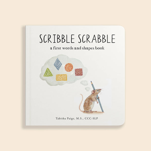 Scribble Scrabble: A Board Book of First Words - Magpies Paducah