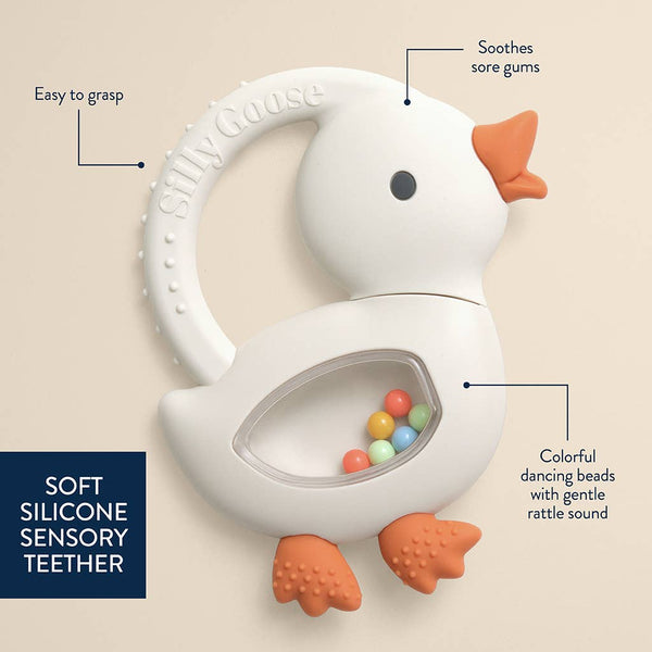 "NEW" Bitzy Shake™ - Silicone Teether with Rattle