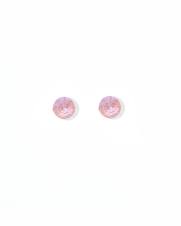 Screwback Stud Earrings Lux - Zuri Pastel Pink - Magpies Paducah