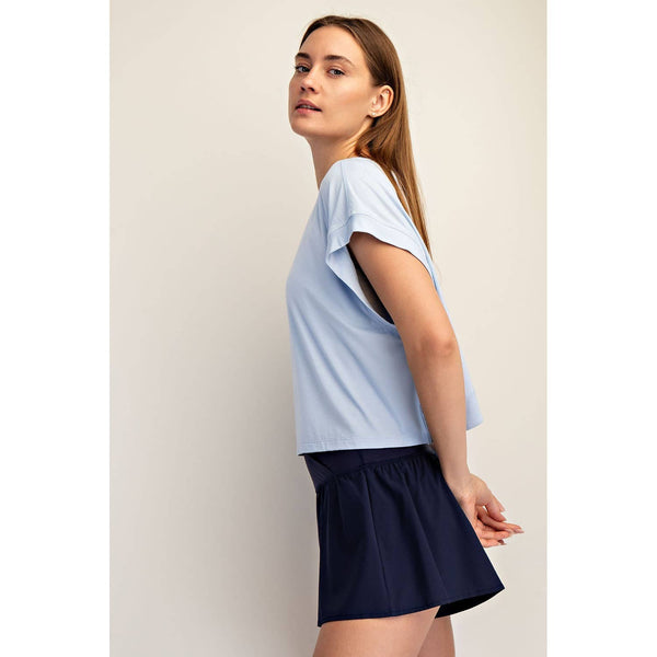 Modal Open Back Top, Lemon Chiffon - Magpies Paducah