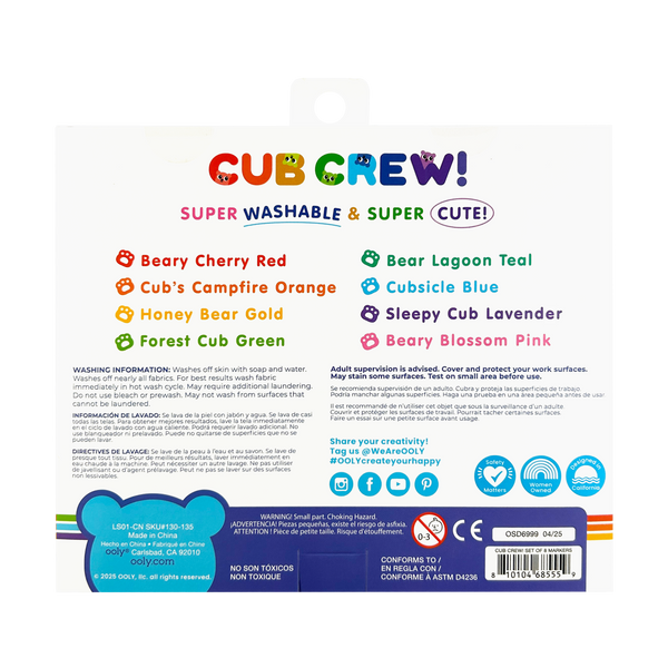 Cub Crew: Washable Markers - Magpies Paducah