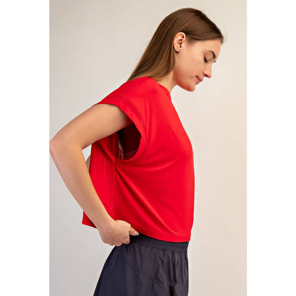 Modal Open Back Top, Lemon Chiffon - Magpies Paducah