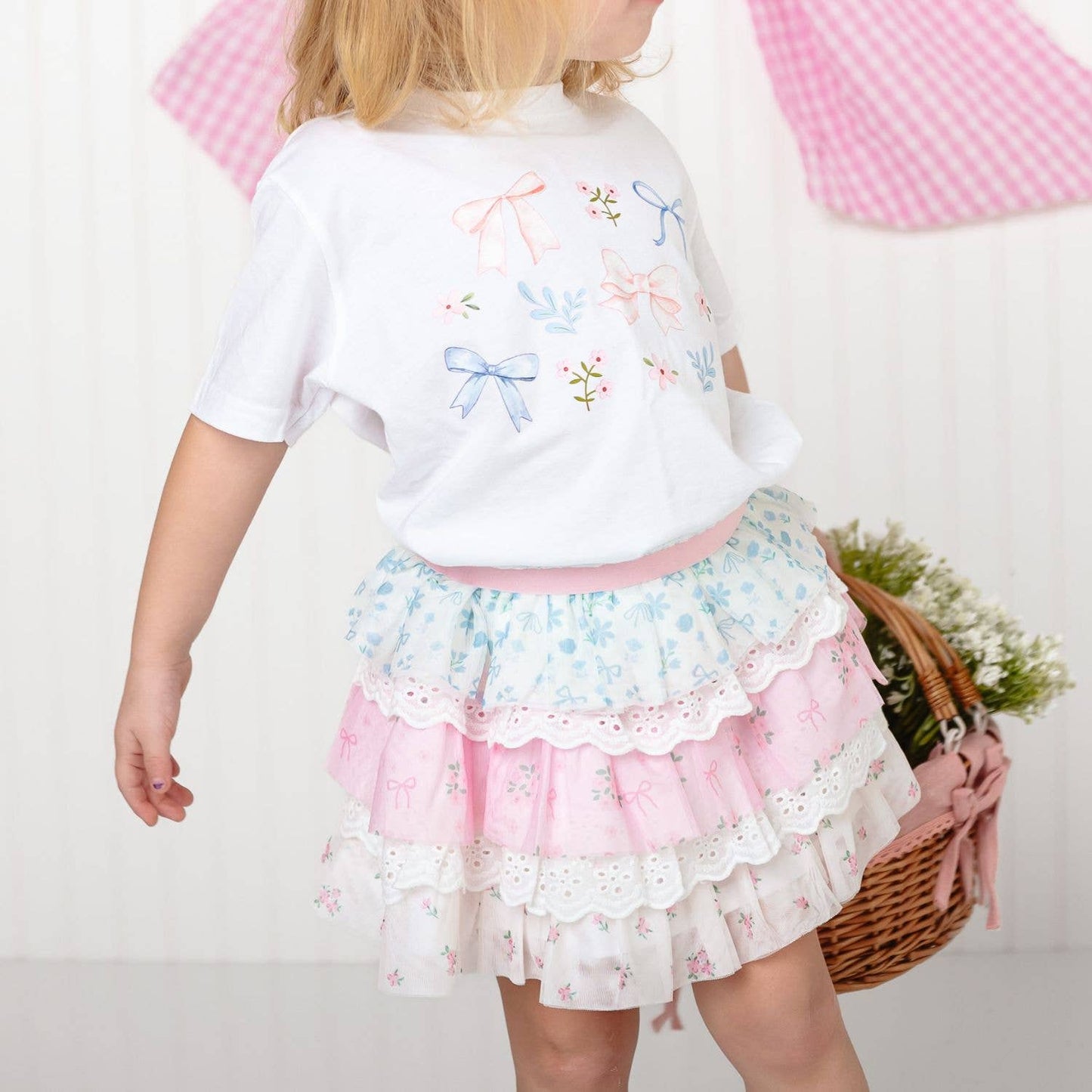 Floral & Lace Tiered Tutu - Kids Boutique Clothing - Spring - Magpies Paducah