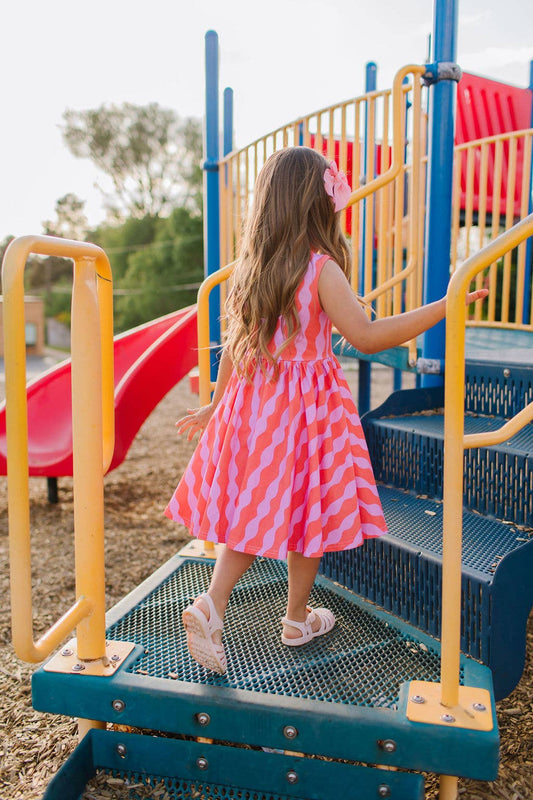 Tank Dress in Crinkle | girls Pocket Twirl Dress - Magpies Paducah