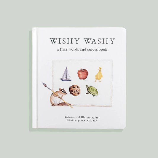 Wishy Washy: A Board Book of First Words and Colors - Magpies Paducah