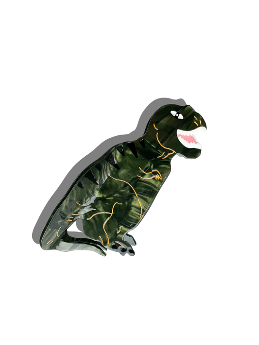 Hand-painted T-Rex Dinosaur Claw Hair Clip | Eco-Friendly