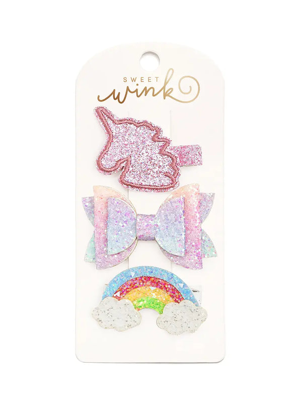 Unicorn Rainbow Clip Set - Magpies Paducah