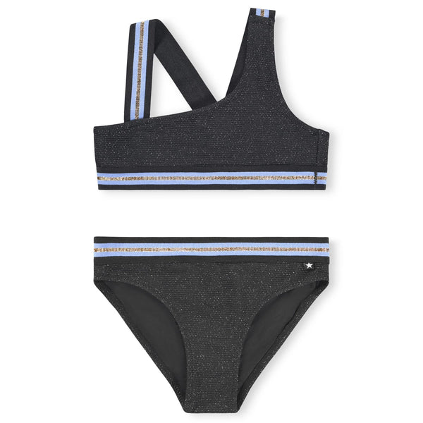Nicola Swimsuit, Black Glitter