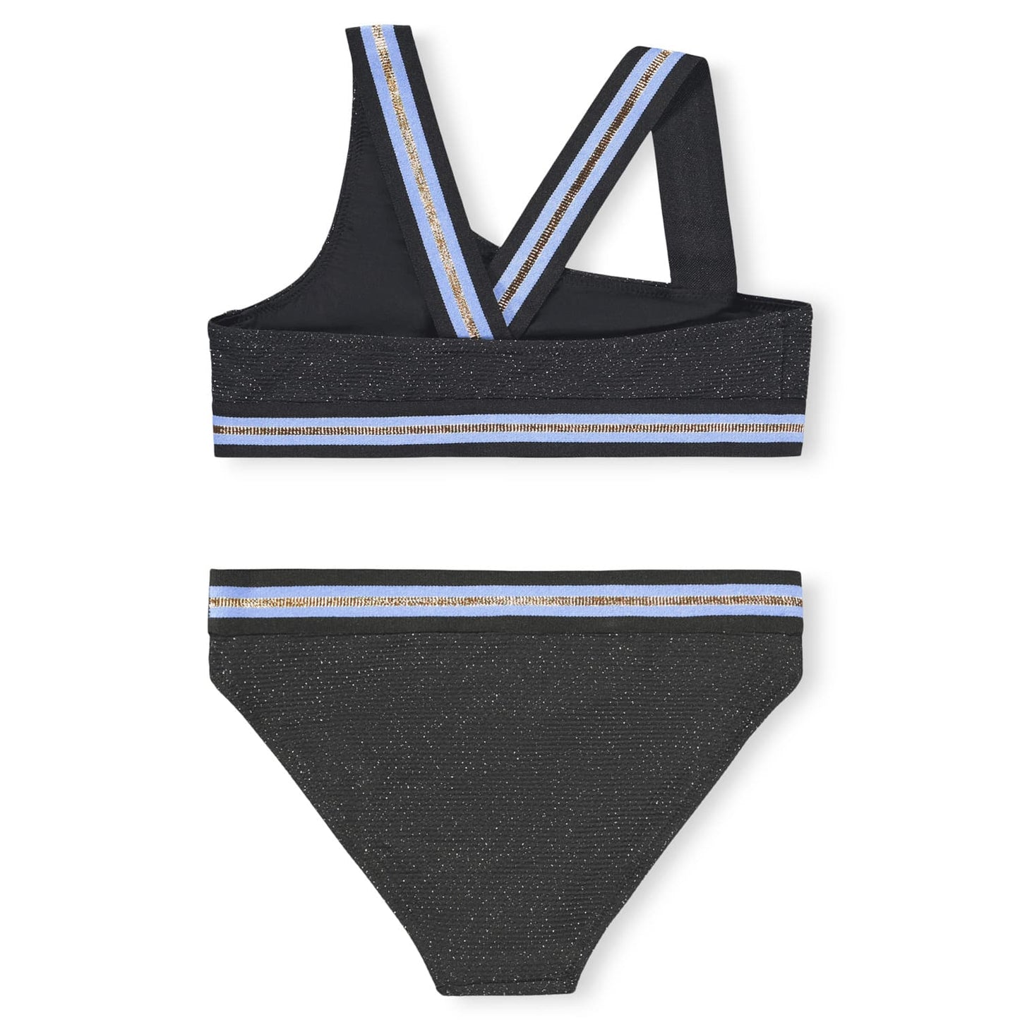 Nicola Swimsuit, Black Glitter