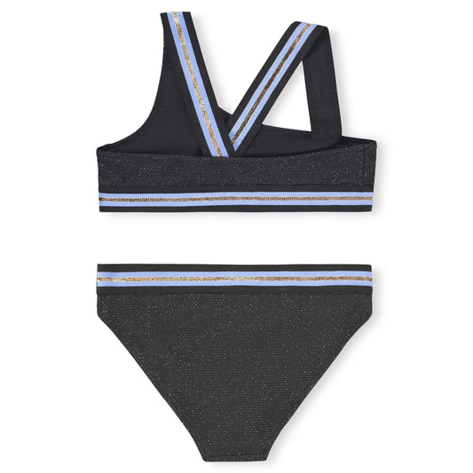 Nicola Swimsuit, Black Glitter