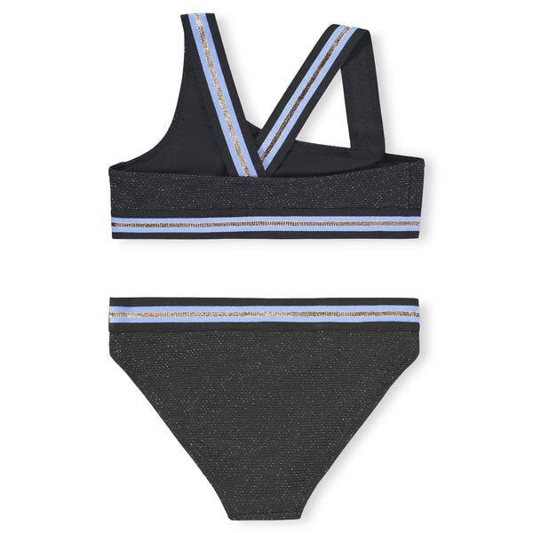Nicola Swimsuit, Black Glitter