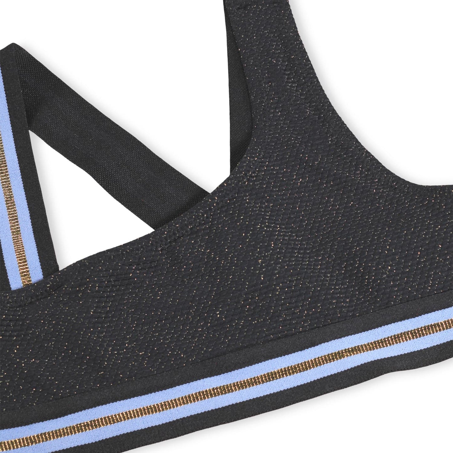 Nicola Swimsuit, Black Glitter