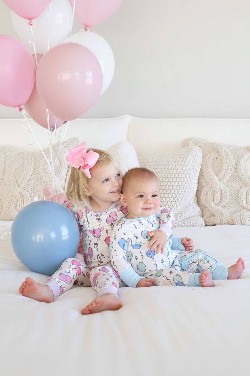 Party Time Two Piece Pajama Set, Pink