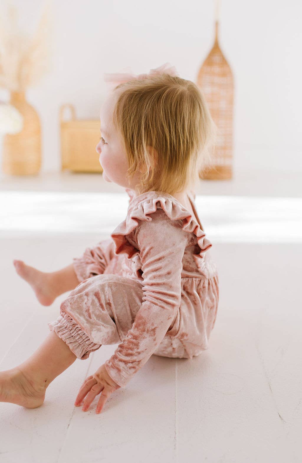 Mabel Romper in Crushed Blush