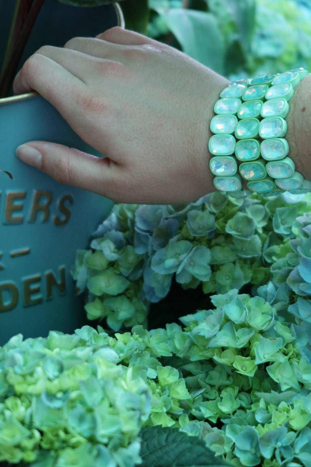 Candy Gem Bracelet, Oval Mint