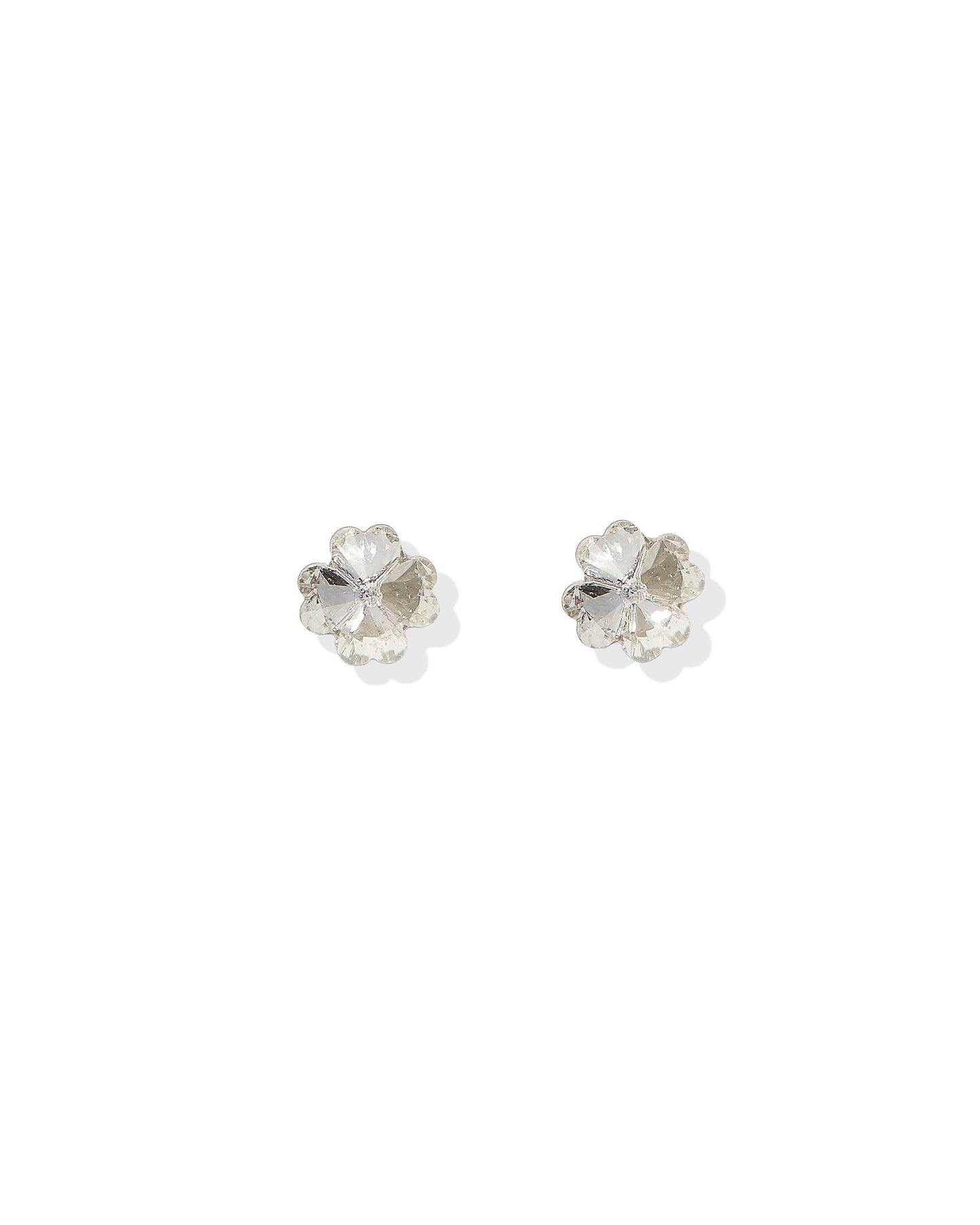 Screwback Stud Earrings Lux - Candy Clover Clear - Magpies Paducah