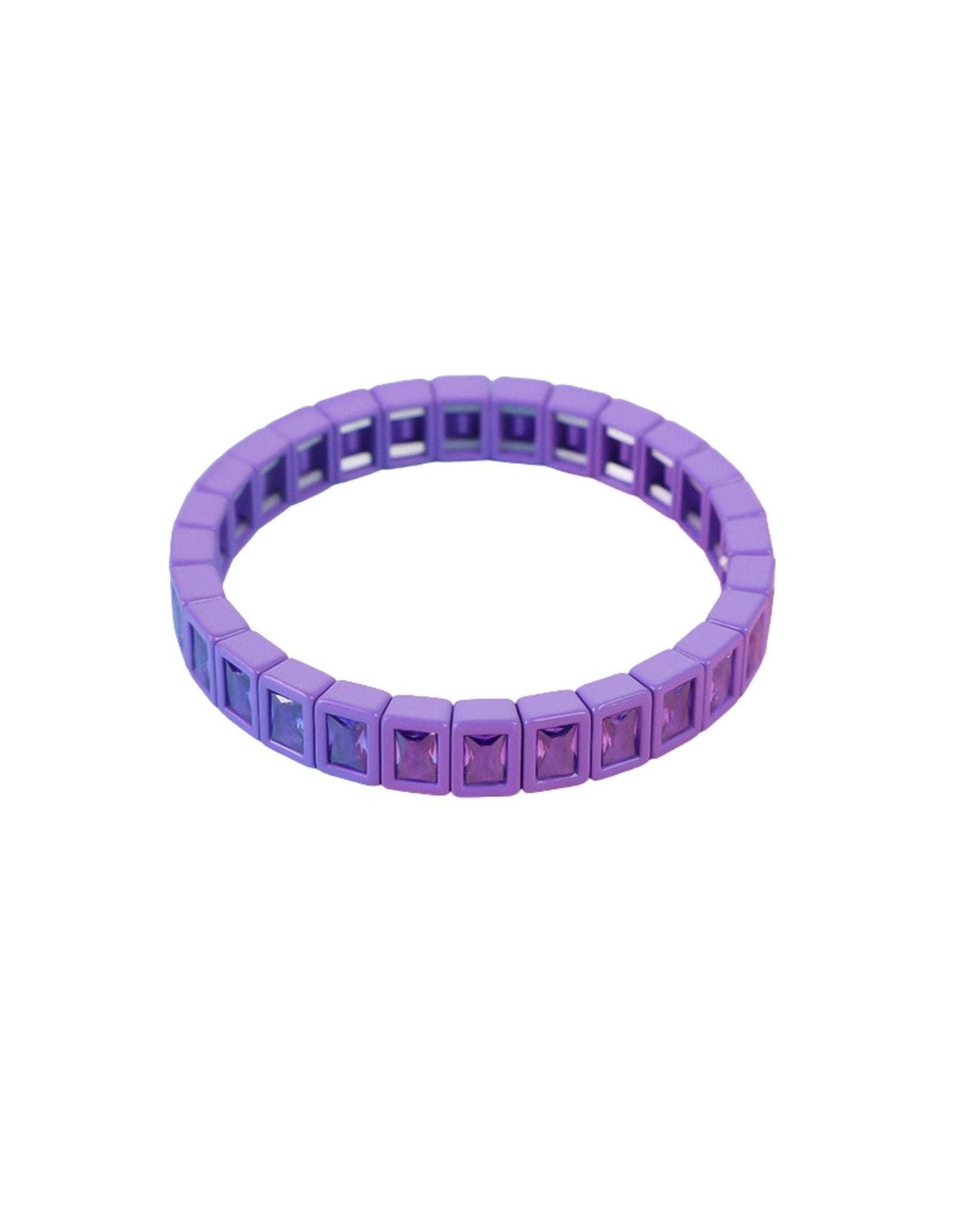 Candy Gem Bracelet, Purple Block