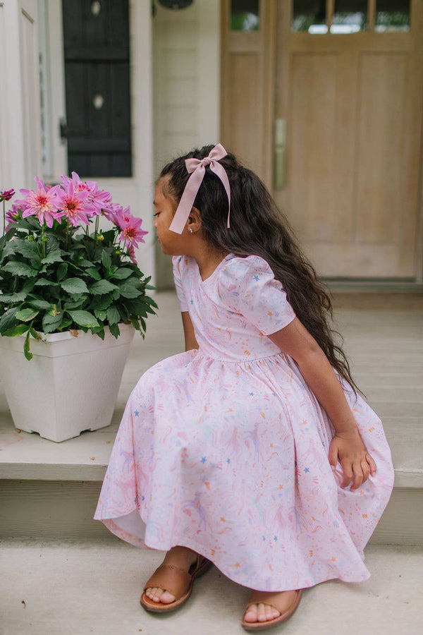 Puff Dress in Dreamy Unicorn - Magpies Paducah