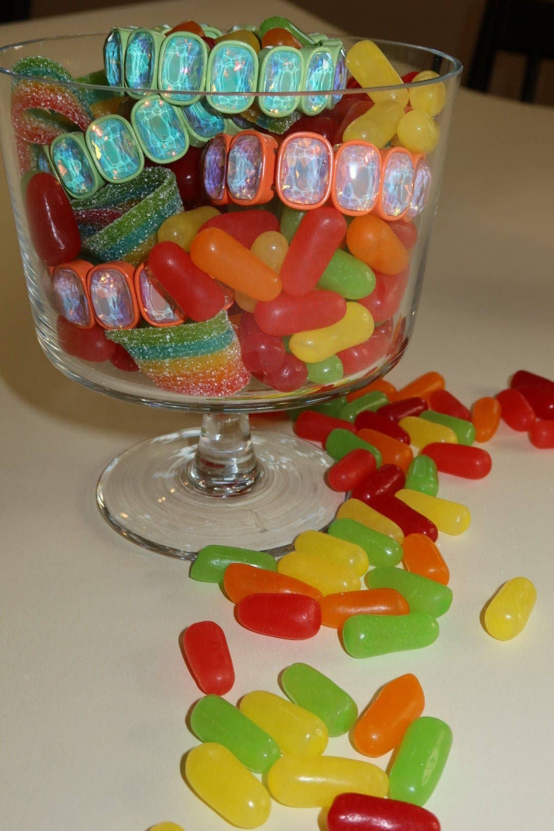 Candy Gem Bracelet, Coral