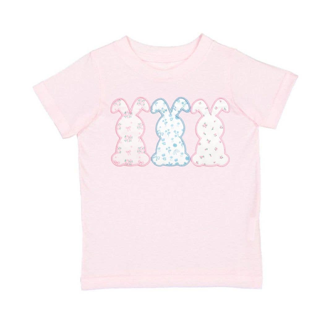 Floral Bunny Patch Easter Short Sleeve T-Shirt - Kids - Magpies Paducah