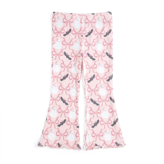 Bat & Ghost Trellis Halloween Flare Legging