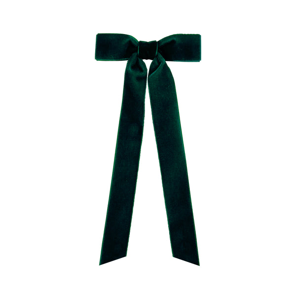 Mini Velvet Bowtie with Plain Wrap and Streamer Tails (Assorted Colors!) - Magpies Paducah